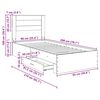 vidaXL Bed Frame with Drawer with Headboard Manual Engineered Wood