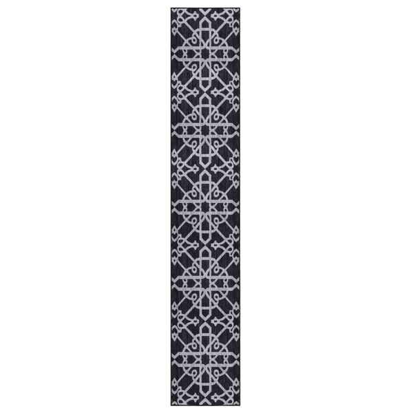 vidaXL Carpet Runner Black 80x500 cm