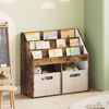 vidaXL Kids Bookshelf Smoked Oak 72.5 x 29.5 x 69 cm Engineered Wood