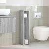 vidaXL Bathroom Cabinet with Roll Holder Grey Sonoma 20.5x20x90 cm