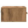 vidaXL Wall-mounted Bedside Cabinet Artisan Oak 35x35x20 cm