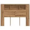 vidaXL Headboard Cabinet Artisan Oak 140x18.5x102.5 cm Engineered Wood