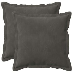 vidaXL Cushion with Pillow HOUTEN 2 pcs Dark Grey Velvet