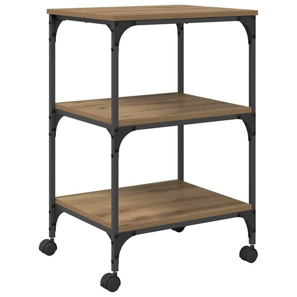 vidaXL Printer Stand Artisan Oak 50 x 41 x 75 cm Engineered Wood