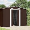 vidaXL Garden Shed 257x392x181 cm Metal Brown