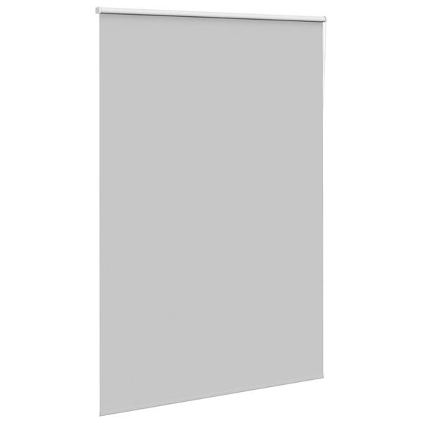 vidaXL Roller Blind Blackout Light Grey 160x210 cm Fabric Width 156.6 cm Polyester