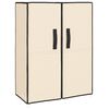 vidaXL Shoe Cabinet Cream 60x28x90 cm Fabric