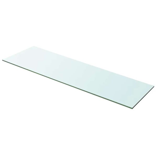 vidaXL Shelves 2 pcs Panel Glass Clear 100x30 cm
