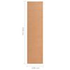 vidaXL Runner Rug BCF Beige 100x450 cm