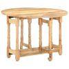 vidaXL Dining Table Round 110x76 cm Solid Mango Wood