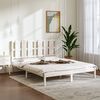 vidaXL Bed Frame without Mattress White Pine 160x200 cm Solid Wood