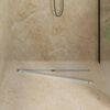 vidaXL 360&deg; Shower Drain with Slim Model Silver 80 cm