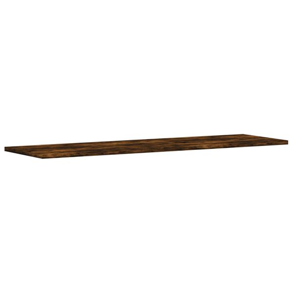 vidaXL Wall Shelves 4 pcs Smoked Oak 100x30x1.5 cm Engineered Wood