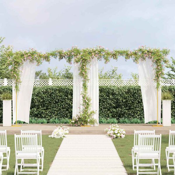 vidaXL Wedding Arch Gold 657 x 35 x 300 cm Steel