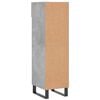 vidaXL Shoe Cabinet Concrete Grey 30x35x105 cm Engineered Wood