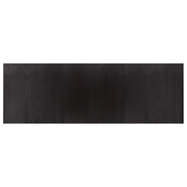 vidaXL Rug Rectangular Dark Brown 100x300 cm Bamboo