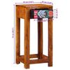 vidaXL Telephone Stand Brown 35 x 35 x 75 cm Solid Acacia wood