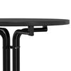 vidaXL Dining Table Black Ø60x110 cm Engineered Wood and Steel