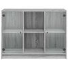 vidaXL Sideboard Grey Sonoma 102x37x75.5 cm Engineered Wood