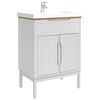 vidaXL Bathroom Sink Cabinet with Shelf FLORO White 60 x 40 x 80 cm