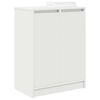 vidaXL Shoe Cabinet White 57x34x76 cm Engineered Wood