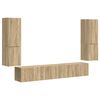 vidaXL TV Cabinet Set 4 pcs Sonoma Oak Engineered Wood