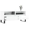 vidaXL TV Cabinet High Gloss White 100x34.5x44.5 cm Engineered Wood