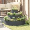 vidaXL Garden Planter Anthracite 90 x 90 x 20 cm Cold-rolled Steel