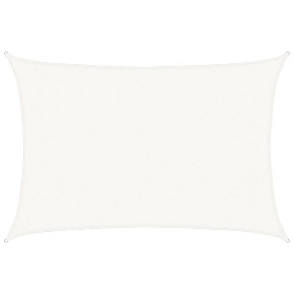 vidaXL Sunshade Sail 160 g/m² White 3x4 m HDPE