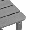 vidaXL Adirondack Side Table Light grey 38 x 38 x 46 cm HDPE