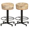 vidaXL Bar Stools 2 pcs 52 cm Solid Mango Wood