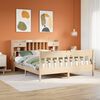 vidaXL Bed Frame without Mattress 180x200 cm Super King Solid Wood Pine
