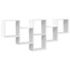 vidaXL Wall Shelf White 159x18x66 cm Engineered Wood