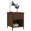 vidaXL Bedside Cabinets 2 pcs Brown Oak 40x42x50 cm Engineered Wood