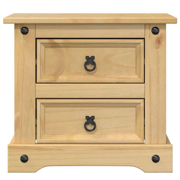 vidaXL Bedside Cabinet Corona 53x39x47 cm Solid Wood Pine