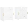 vidaXL Wall Mounted Cabinets 2 pcs White 69.5x34x90 cm