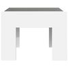 vidaXL Coffee Table with Infinity LED White 40x40x30 cm