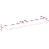 vidaXL Table Top 180x30x3.8 cm Rectangular Solid Wood Mango