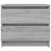 vidaXL Bed Cabinet Grey Sonoma 50x39x43.5 cm Engineered Wood