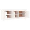 vidaXL Shoe Cabinet White 110x38x45.5 cm Solid Wood Pine