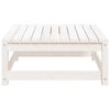 vidaXL Garden Footstool 70x70x30 cm White Solid Wood Pine