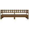 vidaXL Pull-out Day Bed without Mattress Honey Brown 2x(90x200) cm