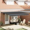 vidaXL Retractable Awning Anthracite 4.5x3 m Fabric and Aluminium