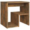 vidaXL Bed Cabinets 2 pcs Smoked Oak 40x30x40 cm Engineered Wood