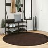 vidaXL Area Rugs Round HUARTE Brown &Oslash; 160 CM Polyester