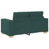 vidaXL Sofa 2 pcs Green Fabric