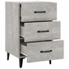 vidaXL Bedside Cabinet Concrete Grey 40x40x66 cm Engineered Wood