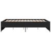 vidaXL Bed Frame without Mattress Black 135x190 cm Double