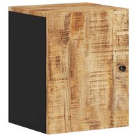 vidaXL Bathroom Wall Cabinet 38x33x48 cm Solid Wood Mango