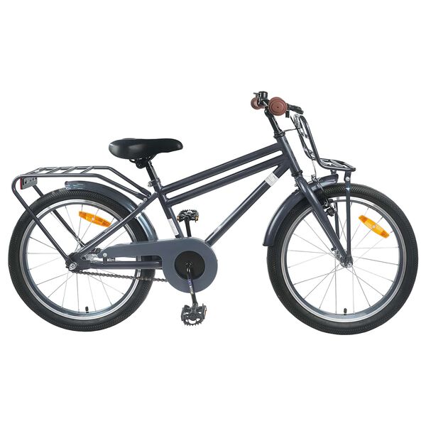 vidaXL Kids Bike 18'' for 5-7 Years Old Dark Grey
